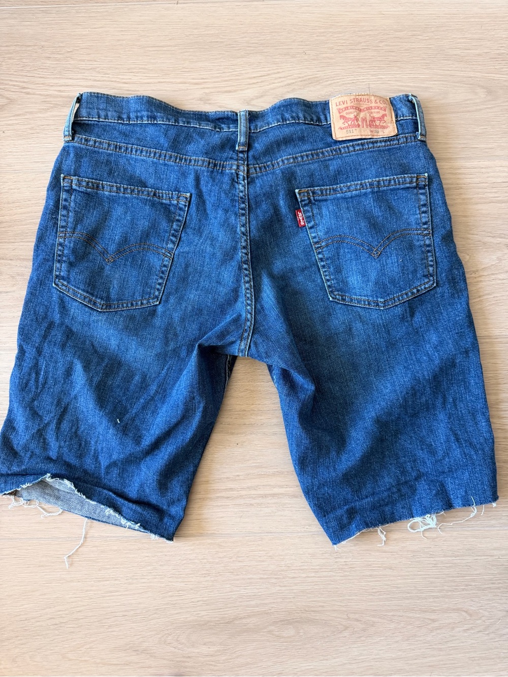 Levi's 511 Slim Fit Cut Off Denim Shorts - Size 32 Jean Shorts Denim Shorts